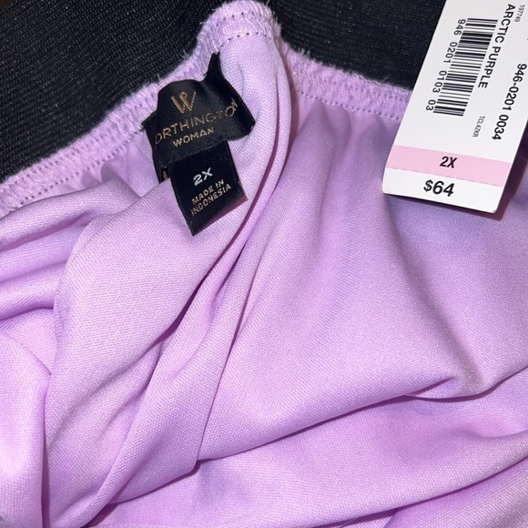 Worthington Woman Artic Purple Midi Skirt NWT Size 2X - Picture 3 of 4